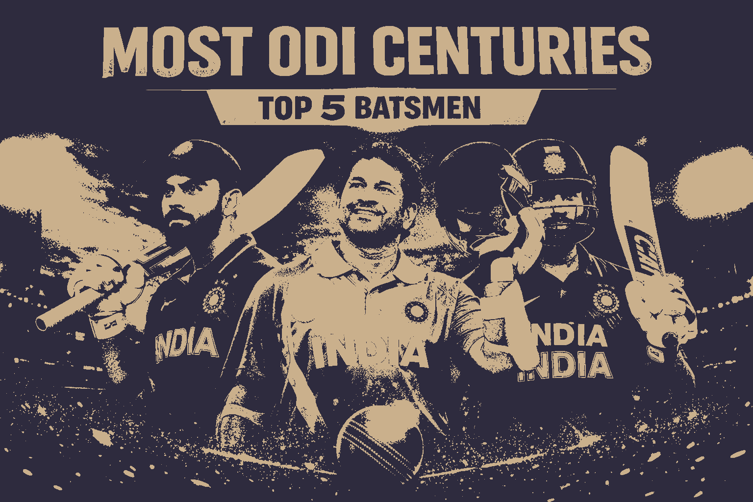 Most ODI Centuries: ODI क्रिकेट में सबसे ज़्यादा शतक लगाने वाले टॉप 5 बल्लेबाज़