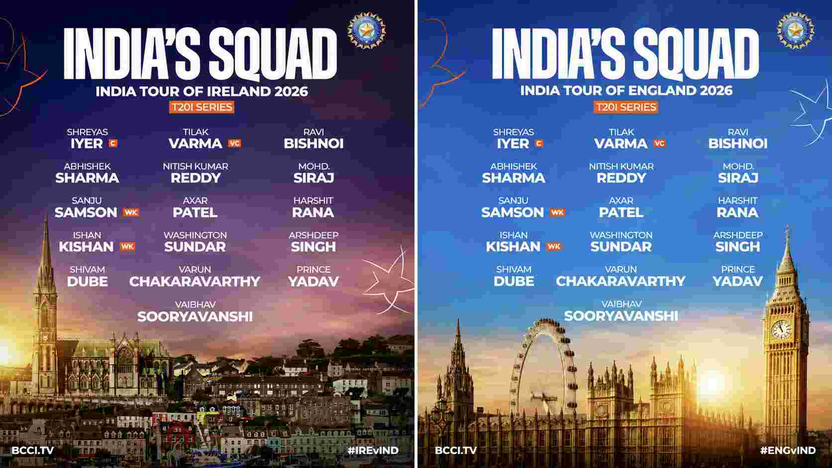 India's T20 Squad